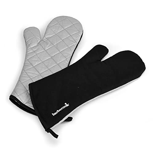 Barbecook 223.0702.000 Paar Lange Grill-Handschuhe, Schwarz, 40 x 3 x 20 cm von barbecook