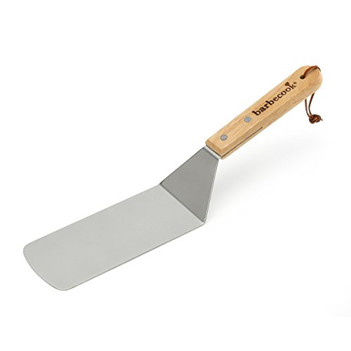 barbecook Fischspatel für Grill und Plancha, Grillbesteck aus Edelstahl und Holz 37cm von barbecook