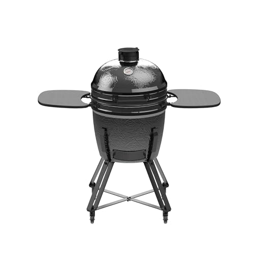 barbecook Kamado Grill Kamal 53 Keramik auf Mullitbasis, schwarz, Large, 131x78x115.5cm von barbecook