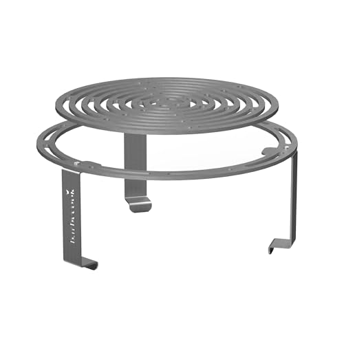 barbecook erhöhter Grill 36cm Dynamic Centre, Grillzubehör, 6mm Dicker Karbonstahl, Grau von barbecook