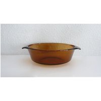 Vintage-Anchor Hocking Fire King 1 Qt Bernstein Auflaufform Mit 2 Griffen Vintage-Anchor Hocking Fire King 1 Qt Bernstein Auflaufform Mit 2 Griffen von basicallyBaca