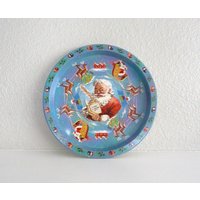 Vintage Christmas Tablett Aus Daher Eingerichtet Ware von basicallyBaca