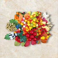 Deko-Früchte Set 100 Stück 20-30mm von bastelixEU