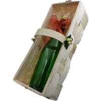 Flaschenkorb Präsentkorb 37 X 14, 5 10 cm + 4 Geschenkschleifen Flaschenkorb Präsentkorb 37 X 14, 5 10 cm + 4 Geschenkschleifen von bastelixEU