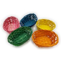 Körbchen Oval in Verschiedenen Farben Ca. 15 X 11 5 cm 3 Stück von bastelixEU
