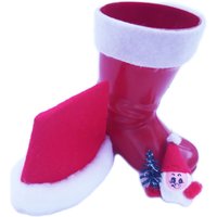 Set Aus 3 Nikolausstiefel Mit Filzmützen Und 5 Geschenkanhänger | Maße in Der Produktbeschreibung von bastelixEU