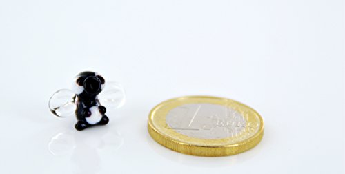 Mücke Mini Schwarz mit Saugrüssel - Miniatur Figur aus Glas - Glasfigur Glastier Fliege Deko Setzkasten Vitrine von basticks