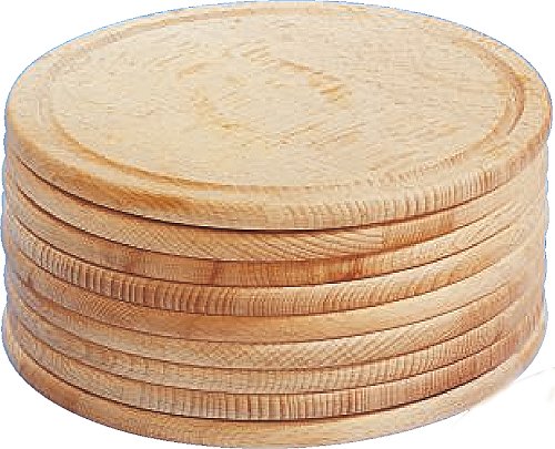 10 x Buchenholzteller/Aufschnittteller/Brotzeitteller | Ø 20 cm (2,37 € / Stück) von batania