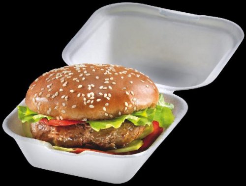125 x Burger-Box 12 x 12 x 6,8 cm von batania