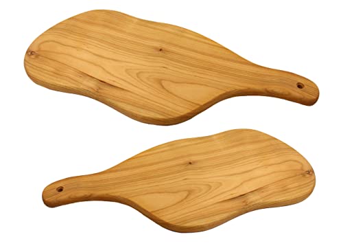 BATANIA 2 x Kirschholz-Brett | Brotzeitplatte | Holzbretter aus massivem Kirschholz mit Griff | ca. 43 x 19 cm BATANIA 2 x Kirschholz-Brett | Brotzeitplatte | Holzbretter aus massivem Kirschholz mit Griff | ca. 43 x 19 cm von BATANIA