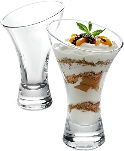 BATANIA 6 x Eisbecher/Für große Eis-Becher mit Früchten, Milchshakes oder Eiskaffee/Dessertschale | 350 ml von BATANIA