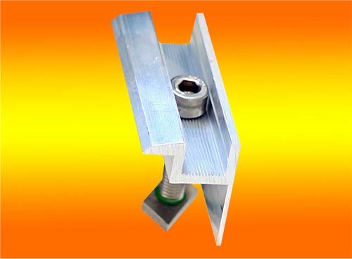 4 Modul Endklemmen 45mm von bau-tech Solarenergie von bau-tech Solarenergie