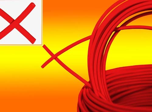 5 Meter Solarkabel ROT Photovoltaik 6mm² Meterware für PV Solar Photovoltaik Montage von bau-tech Solarenergie