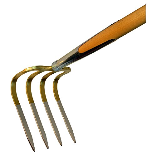 Kartoffelhacke 4 Zinken, 200 x 165 mm, mit Stiel von bauCompany24