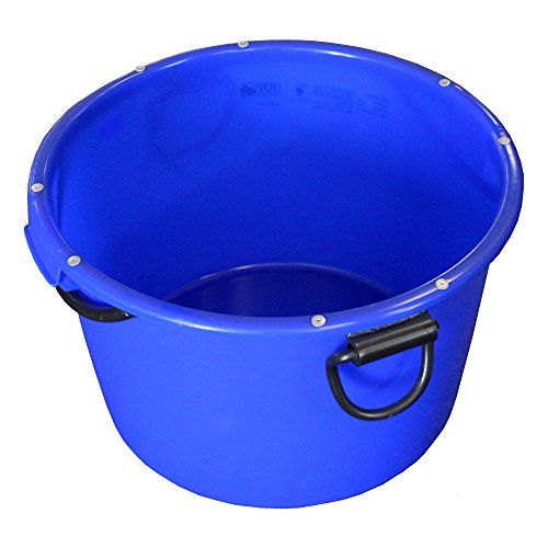 Mörtel-Kübel 90,0 l, Ø 665 mm 'FMB90', blau, kranbar von bauCompany24