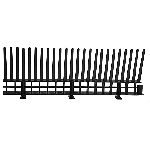 Traufelement mit Kamm, 60 mm x 1,0 m, schwarz/Pck a 10 Stück von bauCompany24