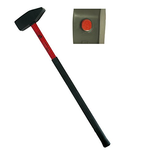Vorschlaghammer 5,0 kg, Fiberglasstiel von bauCompany24