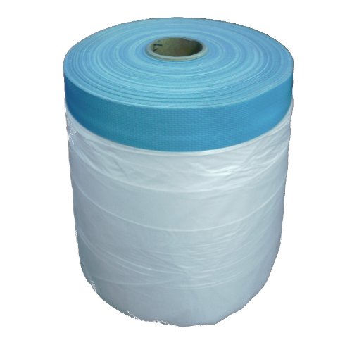 18 Rollen bauFIT UV Gewebe-Masker PLUS Abdeckfolie 270 cm mit Gewebeklebeband UV stabil - Außen Abklebeband Folienklebeband Gewebeband Klebeband Abdeckband Malerfolie 2700 mm von bauFIT