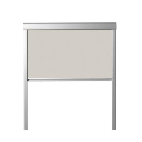 BAUBAY Verdunkelungs-Rollo FK06 | F06 | F6A | F6R für Dachfenster VELUX | BALIO | DAKSTRA | RoofLITE+ | SOLSTRO – Fast vollständige Verdunkelung | stufenlose Positionierung von baubay