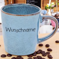 Personalisierter Kaffeebecher - Glänzend Glasiert Mit Wunschname Handgefertigt Spülmaschinenfest Individuelle Tasse Geschenkidee Personalisierter Kaffeebecher - Glänzend Glasiert Mit Wunschname Handgefertigt Spülmaschinenfest Individuelle Tasse Geschenkidee von bauerporzellan