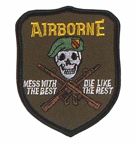Abzeichen "U.S. Airborne - mess with the best" von baum-m gmbh