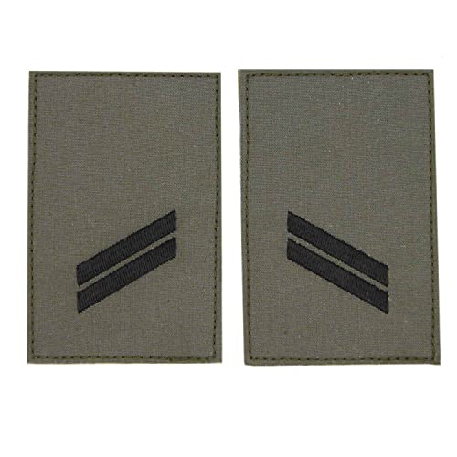 Rangabzeichen mit Hakenklettbandfläche oliv mit schwarzem Stick Obergefreiter Rangabzeichen mit Hakenklettbandfläche oliv mit schwarzem Stick Obergefreiter von baum-m gmbh