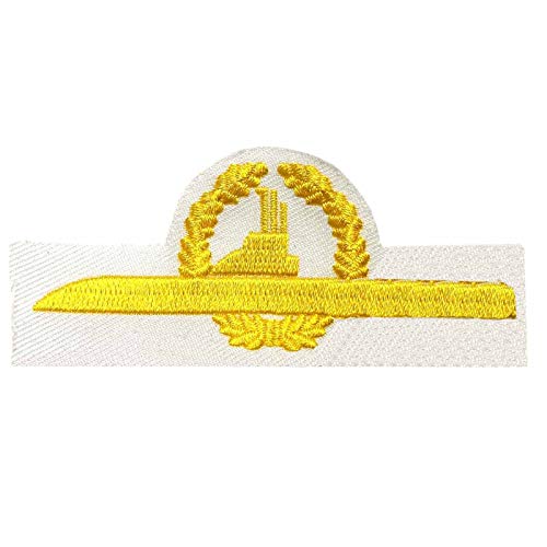 Tätigkeitsabzeichen U-Boot Personal weiß/goldgelb von baum-m gmbh
