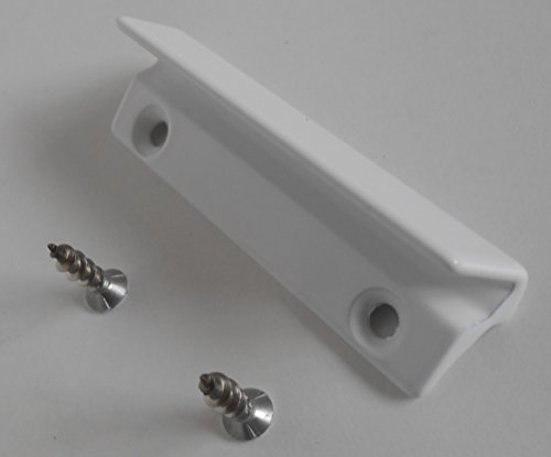 MACO Glasfalzgriff Balkontürgriff Ziehgriff für Terassentür Weiss Aluminium MACO Glasfalzgriff Balkontürgriff Ziehgriff für Terassentür Weiss Aluminium von baumarkt-bayram