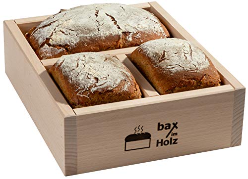 bax im Holz Brot-Holzbackrahmen aus naturbelassenem, massivem Buchenholz für leckeres, selbstgebackenes Brot doppelt von bax im Holz