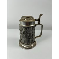 Vintage Bierkrug Aus Zinn Retro Maßkrug Alt von BavarianHeritage