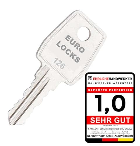 Ersatzschlüssel Kompatibel mit Euro-Locks - Schließung 158 - Schlüssel nach Code - Nachschlüssel - Zusatzschlüssel - Briefkastenschlüssel - Schrankschlüssel - Schlüsseldienst von bayesen