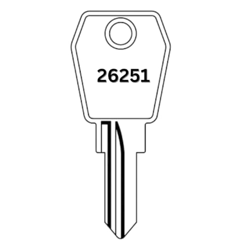 Ersatzschlüssel für Euro-Locks (Code 25001 bis 27000) – Nachschlüssel für Möbel-, Spindschlösser und mehr – Schränke, Schubladen, Briefkästen und andere Schlösser mit der Nummer 26968 von bayesen