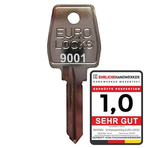 EuroLocks Ersatzschlüssel - Briefkasten, Universalschlösser, Möbelschlösser (Code 9001-9500) - Nachschlüssel, Zusatzschlüssel - Schließung 9430 von bayesen