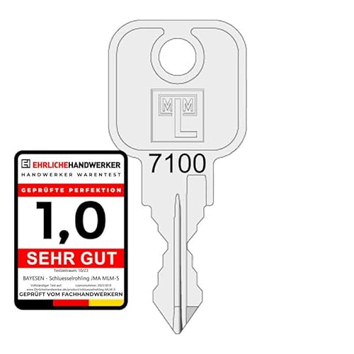 MLM EuroLocks BISLEY L&F Ersatzschlüssel - Schließung 7016 Für Hebelzylinder Möbelschlösser und Schrankschlösser - Nachschlüssel & Zusatzschlüssel nach Code MLM EuroLocks BISLEY L&F Ersatzschlüssel - Schließung 7016 Für Hebelzylinder Möbelschlösser und Schrankschlösser - Nachschlüssel & Zusatzschlüssel nach Code von bayesen
