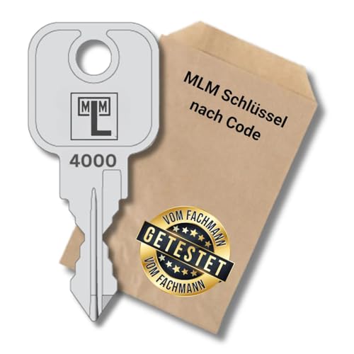 bayesen Ersatzschlüssel passend für MLM EuroLocks BISLEY L&F - Schließung 4000 bis 5020 - für Hebelzylinder, Möbelschlösser und Schrankschlösser - Nachschlüssel & Zusatzschlüssel nach Code [4570] von bayesen