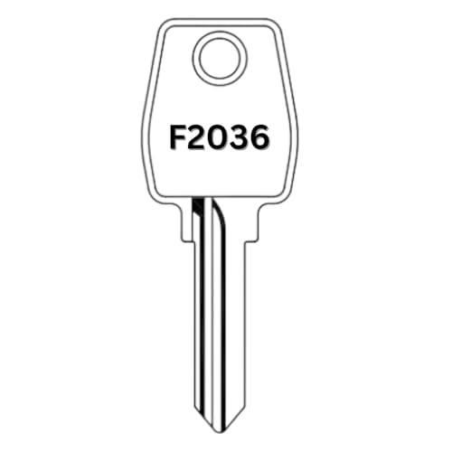 bayesen Nachschlüssel - Kompatibel mit Euro-Locks (Code F0273 bis F2035) - Präzise Gefräster Ersatzschlüssel für Möbel-, Spind-, Schrank-, Schubladen- und Briefkastenschlösser [F2189] von bayesen