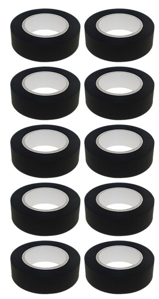 baytronic Isolierband 10x baytronic PVC Isolierband schwarz 15 mm x 10 m von baytronic