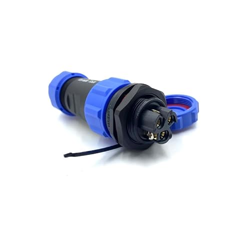 Anschlussstecker Luftfahrtstecker SP21 3 Polig, 3 Pin Lötfreier Aviation-Stecker IP68 Wasserdichter und Staubdichter Luftfahrtstecker für Außenlampen Verwendet 500V 30A (12AWG Kabel Schraub-Crimp) von bayzconn