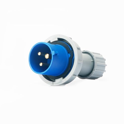 Wasserdichter industrieller Stecker IEC60309, wasserdichter Stecker 3Pin 63A 200V-250V 2P+E 6H IP67-wasserdichter Stecker für Luftfahrt und Industrie von bayzconn