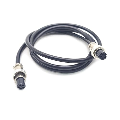 bayzconn GX12 5 Polig Kabel Doppelte weibliche Kopf Luftfahrt Cordset, GX12 5 Pin Panel Mount Circular Metall Luftfahrt Connector Kabel Weiblich zum weiblichen Adapter Kabel (1Meter/3.28ft) von bayzconn