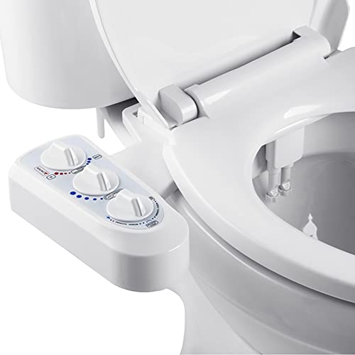 bcomedrag Nicht Elektrisches Bidet, Wc-Sitz-sprühgerät, Mit Doppelter Heiß- Und Kaltwasserstrahldüse, Einstellbarem Wasserdruck, Mitgeliefertes T-stück Und Langer Schlauch bcomedrag Nicht Elektrisches Bidet, Wc-Sitz-sprühgerät, Mit Doppelter Heiß- Und Kaltwasserstrahldüse, Einstellbarem Wasserdruck, Mitgeliefertes T-stück Und Langer Schlauch von bcomedrag
