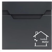 Aufkleber Sticker Briefkastenaufkleber Personalisiert Briefkastenbeschriftung Briefkastenschild Einweihung Umzug Plotten Vinyl von bdKreativideen