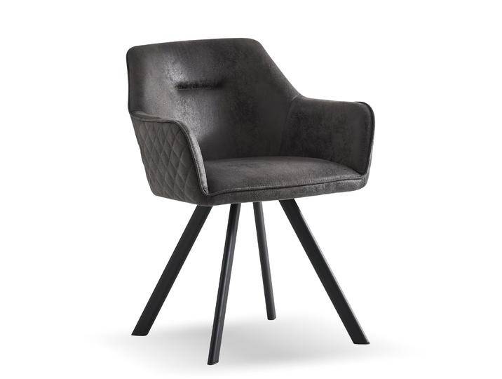 B&D home Esszimmerstuhl CYRUS 2er Set Grau von bdhome