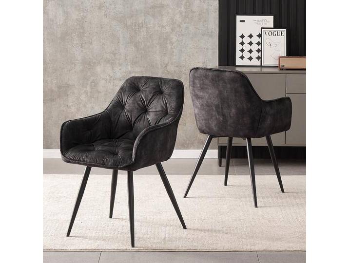 B&D home Esszimmerstuhl DIETER 2er Set Anthrazit B&D home Esszimmerstuhl DIETER 2er Set Anthrazit von bdhome