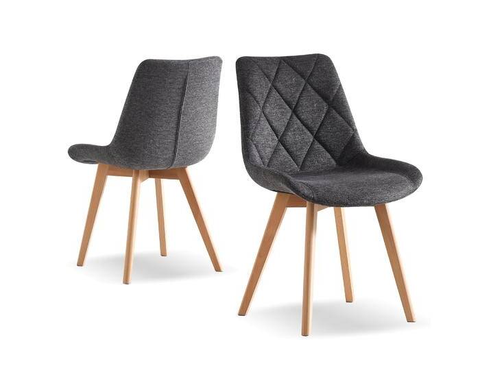 B&D home Esszimmerstuhl TANIA 2er Set Anthrazit von bdhome