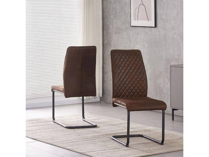 B&D home THEO Esszimmerstuhl – Freischwinger in Kunstleder und Metallgestell 2er Set Braun B&D home THEO Esszimmerstuhl – Freischwinger in Kunstleder und Metallgestell 2er Set Braun von bdhome