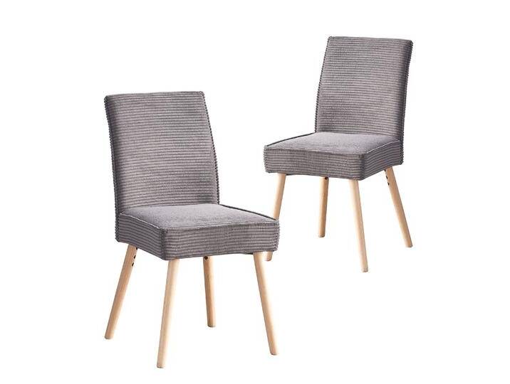 CEDRIC -Polsterstuhl 2er Set mit Taschenfederkern und Cord Stoffbezug CEDRIC -Polsterstuhl 2er Set mit Taschenfederkern und Cord Stoffbezug von bdhome