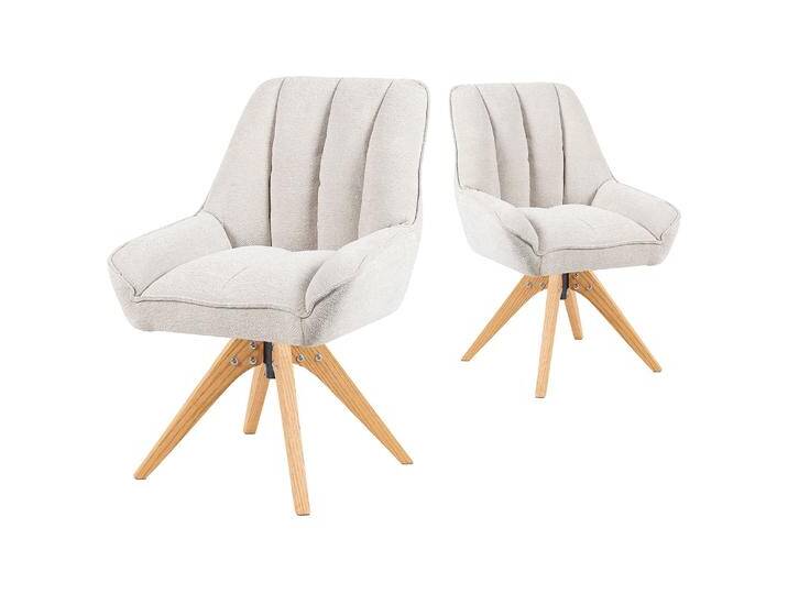 Mika-Lio 2er-Set - Polsterstuhl mit Dicker Federkernpolsterung und Massivholzgestell von bdhome