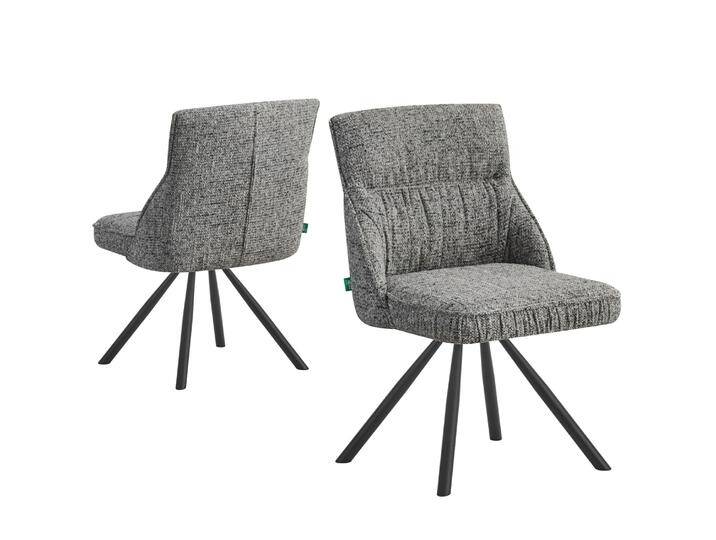 DUBI Möbel Esszimmerstühle SERINA 2er Set 180° drehbar mit Rückholfunktion Dunkelgrau DUBI Möbel Esszimmerstühle SERINA 2er Set 180° drehbar mit Rückholfunktion Dunkelgrau von bdhome