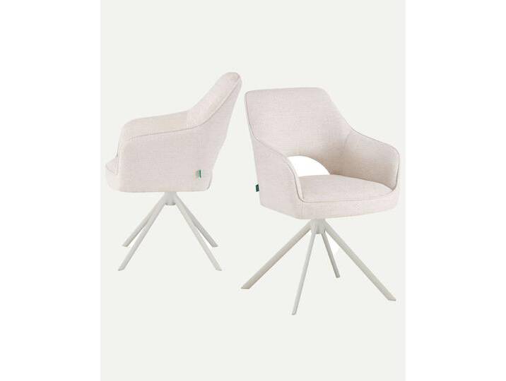 Esszimmerstühle THOMAS-CLEO 2er Set, 360° drehbar mit Rückholfunktion von bdhome